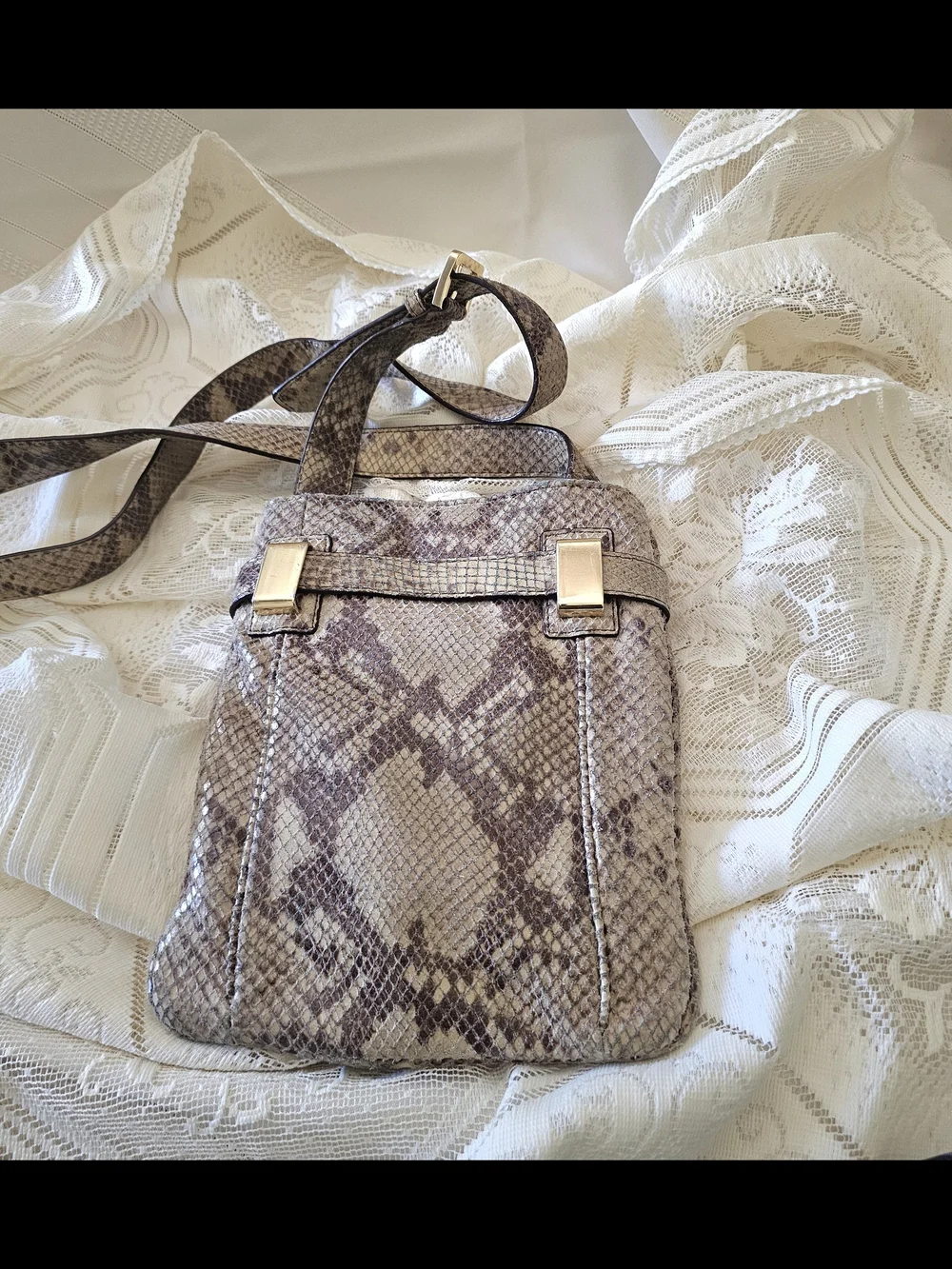 Michael Kors Snake-Print Crossbody Bag